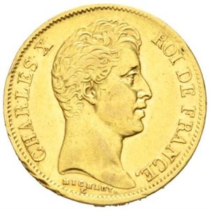 Karl X, 40 francs 1830 A.