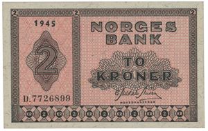 2 kroner 1945. D.7726899