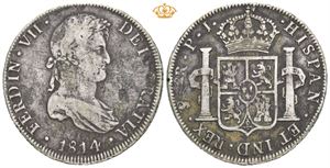 Ferdinand VII, 8 reales 1814. PJ