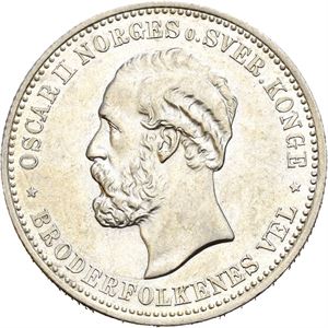 Oscar II. 2 kroner 1887