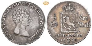 1/2 speciedaler 1824/1