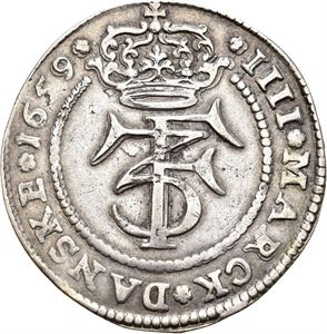 FREDERIK III 1648-1670 4 mark 1659. S.41
