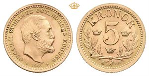 Oskar II, 5 kronor 1901