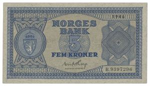 5 kroner 1946. B9397296