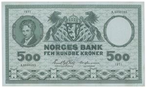 500 kroner 1971. A.4030585