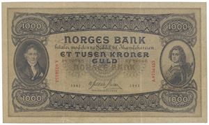 1000 kroner 1941. A.0756453