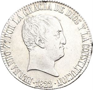 Ferdinand VII, 20 reales 1822 SR