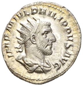 PHILIP I 244-249, antoninian, Roma 245-247 e.Kr. R: Aequitas stående mot venstre