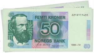 50 kroner 1990