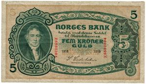 5 kroner 1918. F6580394