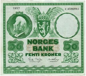 50 kroner 1957. C4596983