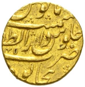 Mogul India, Anrangzeb 1658-1707, mohur 1113/45, Bijapur.