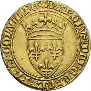 Charles VI 1380-1422, ecu d`or u.år/n.d.