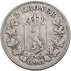 2 kroner 1888
