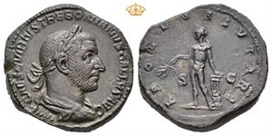 Trebonianus Gallus, AD 251-253. Æ sestertius (23,44 g)