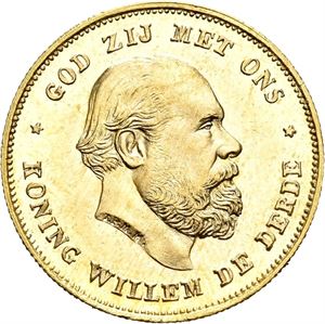 Willem III, 10 gulden 1875