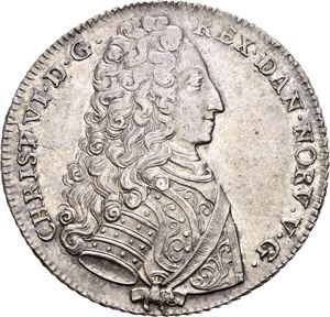 CHRISTIAN VI 1730-1746, CHRISTIANIA, Reisedaler 1733. Skrape på baksiden/scrape on the reverse. S.2