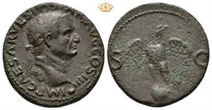 Vespasian. AD 69-79. Æ as (11,39 g).