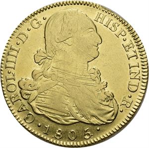 Carl IV, 8 escudos 1805 P