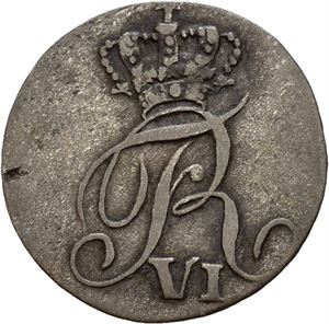 Frederik VI 1808-1814. 4 skilling 1809. S.3