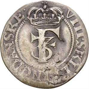 FREDERIK III 1648-1670 8 skilling 1665. S.53