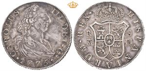 Carl III, 8 reales 1775. PJ. Madrid