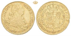Carl IV, 2 escudos 1789. Madrid. MF