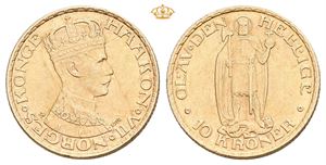 10 kroner 1910. Riper på advers/scratches on obverse