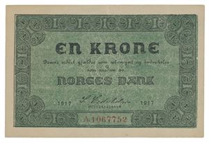 1 krone 1917. A1067752