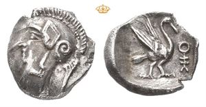 CILICIA, Mallos. Circa 385-333 BC. AR hemiobol (0,32 g)