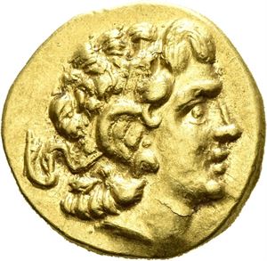 Pontos, Mithradates VI Eupator 120-63 f.Kr., stater, Kallatis 88-86 f.Kr. (8,30 g). Hode av Alexander mot høyre/Athene sittende mot venstre