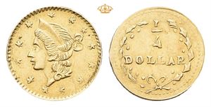 1/4 dollar u.år/n.d. (1853). California