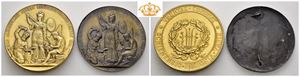 Den Almindelige Norske Landsutstilling i Skien 1891. Lott 2 medaljer