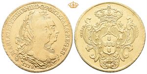 Maria I & Pedro III, 6400 reis 1778. Rio