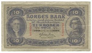10 kroner 1944. E8205792