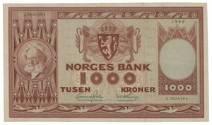1000 kroner 1949. A0658104