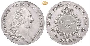 Adolf Fredrik, 2/3 riksdaler 1770