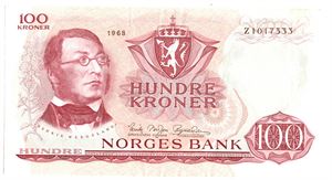 100 kroner 1968. Z1017333