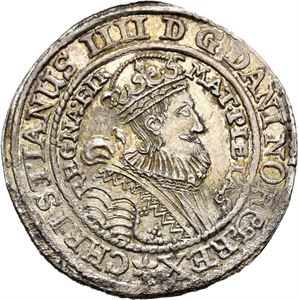 CHRISTIAN IV 1588-1648. 1/2 speciedaler 1635. RR. Svakt korrodert. S.5