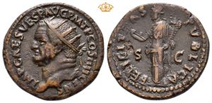 Vespasian. AD 69-79. Æ dupondius (11,78 g).