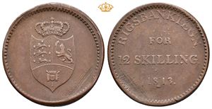 12 skilling rigsbanktegn 1813. S.4