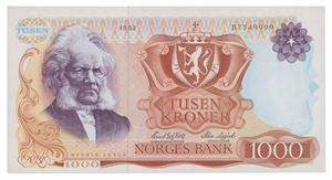 1000 kroner 1982. B7549999