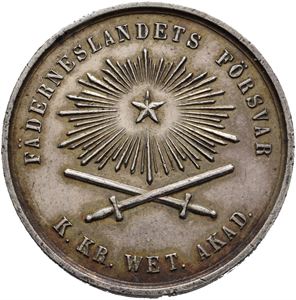 Kungliga Krigsvetenskapsakademien. Belønningsmedalje.