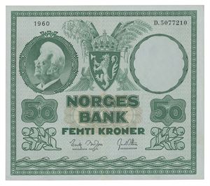 50 kroner 1960. D.5077210