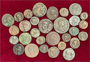 Lot # 4. Lot of 30 Roman provincial bronze and copper coins