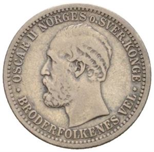 50 øre/15 skilling 1874.