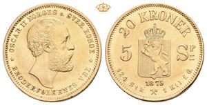 20 kroner/5 species 1875