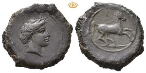 SICILY, Aitna. 454-344 BC. Æ tetras (24 mm; 8,60 g)