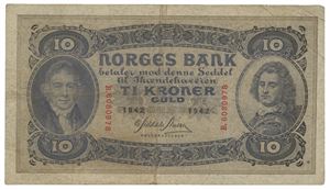 10 kroner 1942. B6080978