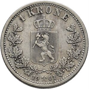 Norway. Oscar II (1872-1905). 1 krone 1901